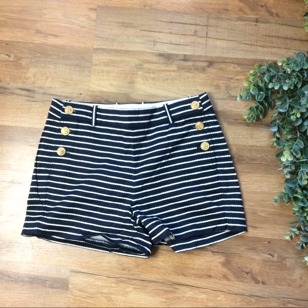J. Crew | Navy & White Rope Stripe Sailor Shorts
